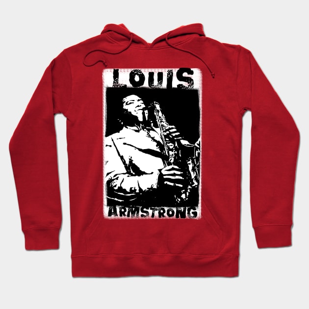 Louis Armstrong tribute by Agacactus Hoodie by AgaCactus